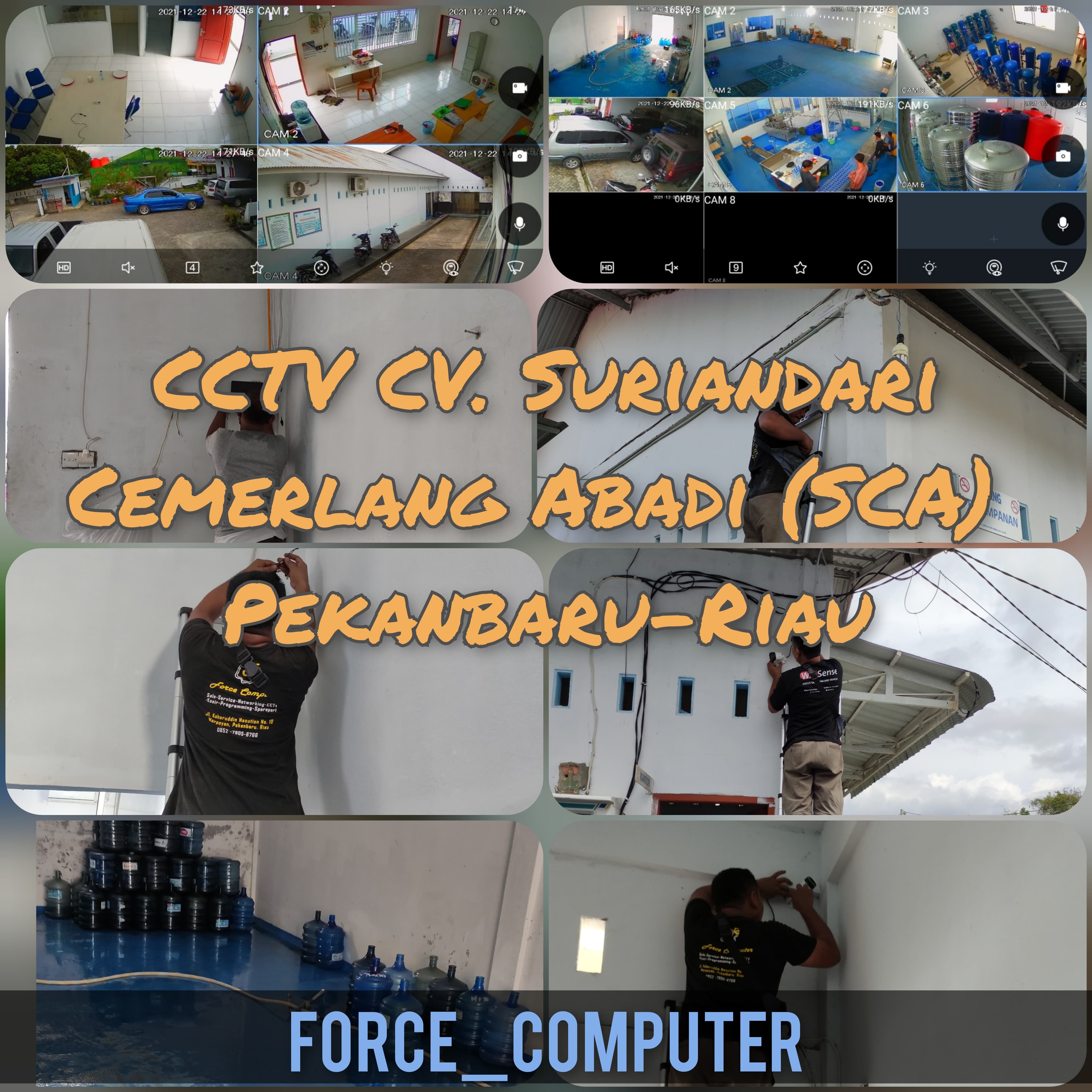 Instalasi CCTV Dahua CV. Suriandari Cemerlang Abadi ( SCA ) Pekanbaru