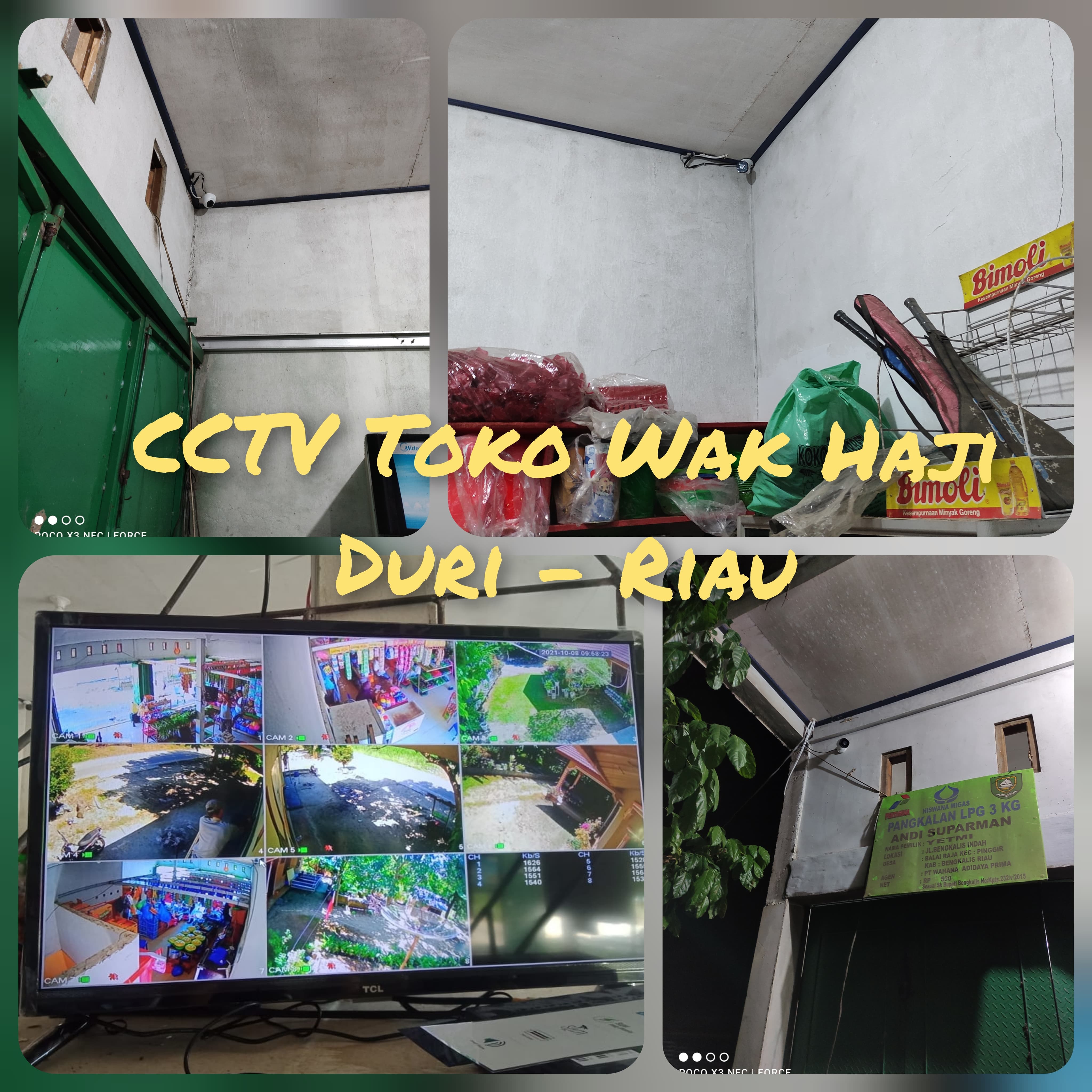 Instalasi CCTV Toko Wak Haji Duri Riau