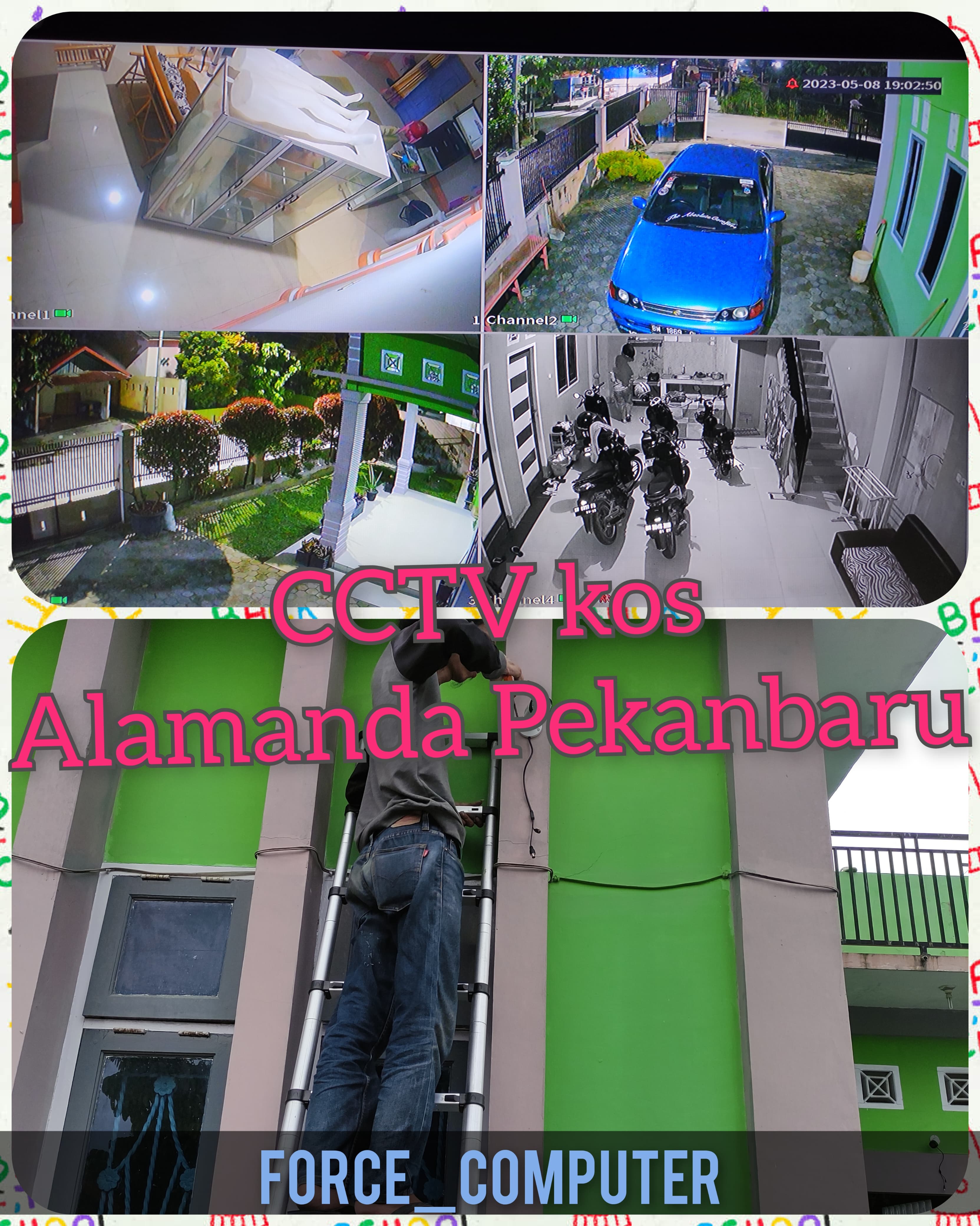 Instalasi CCTV Kos Alamanda Pekanbaru