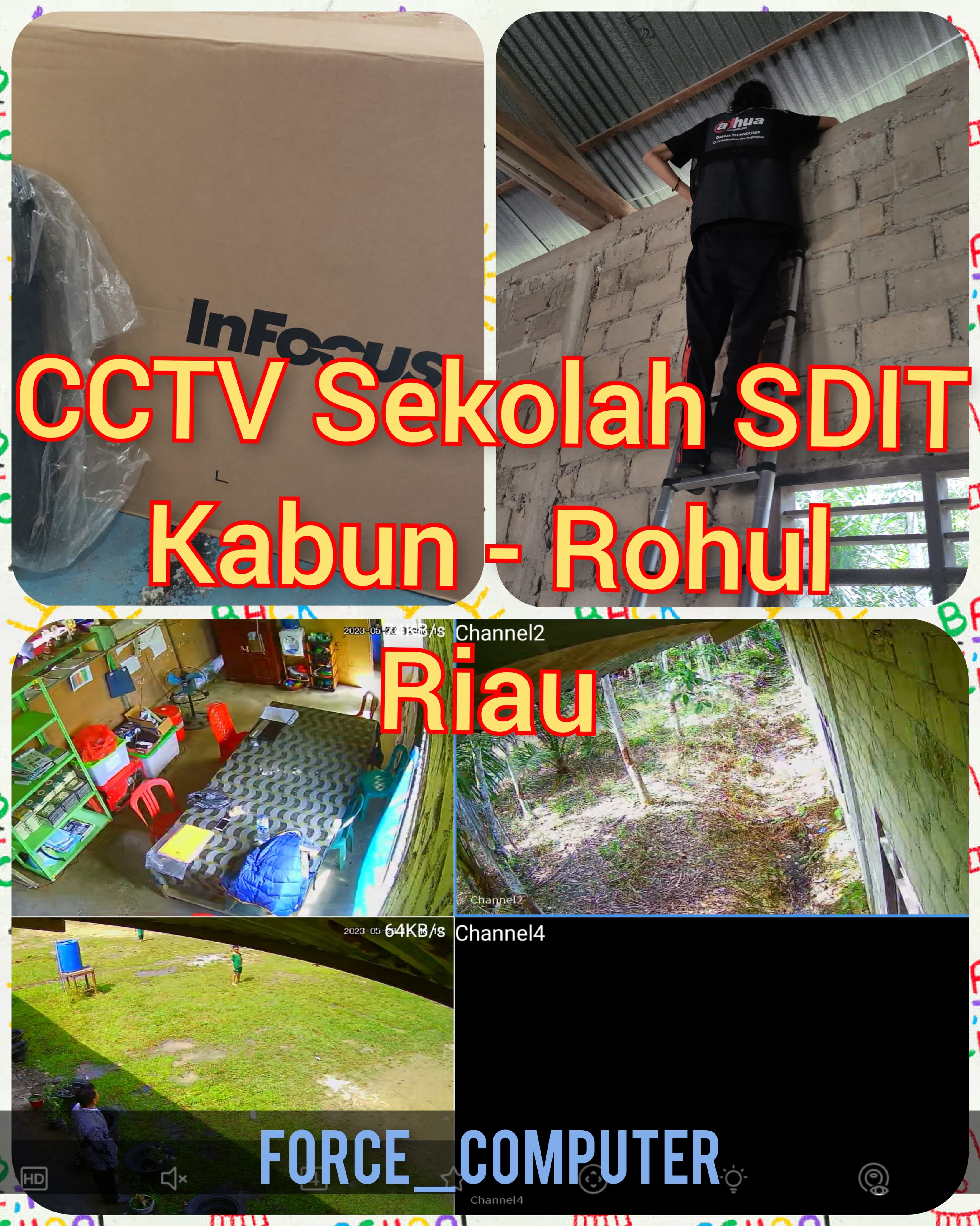 Instalasi CCTV Sekolah SDIT Kabun Rohul Riau