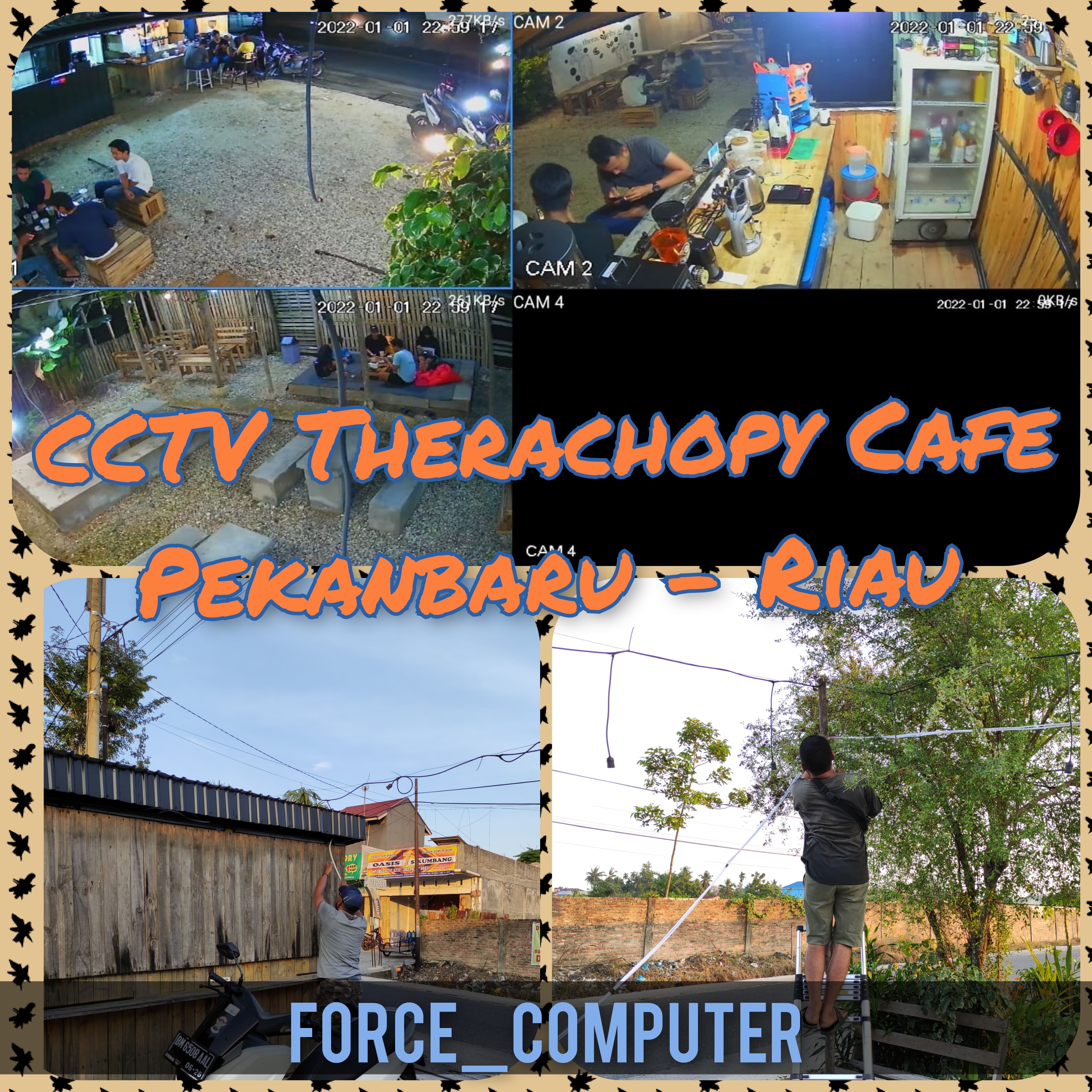 Instalasi CCTV Dahua Therachopy Cafe Pekanbaru