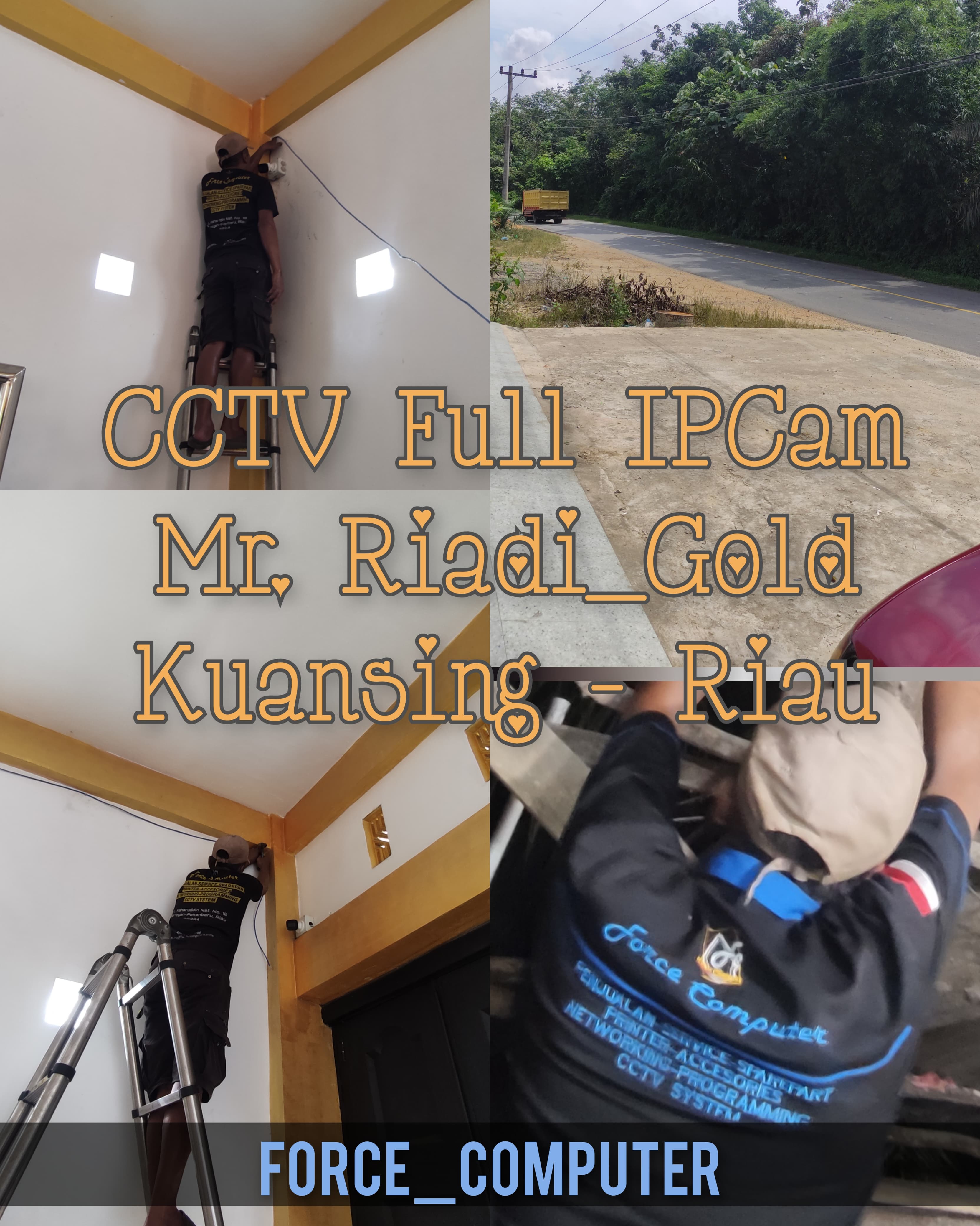 Instalasi CCTV IPcam Mr. Riadi Gold Kuansing Riau