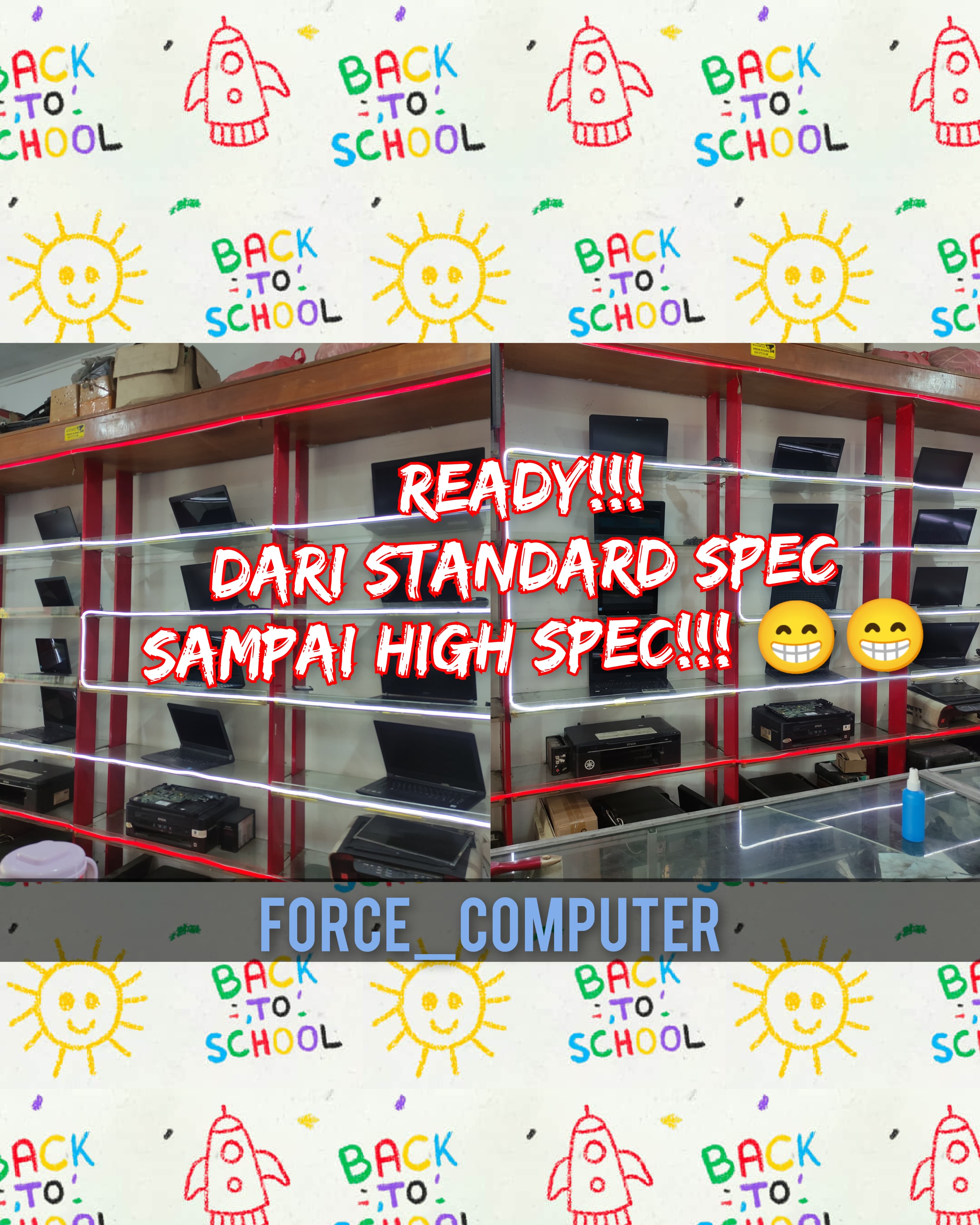 Ready Stok Laptop Second Spec Standard sampai High spec