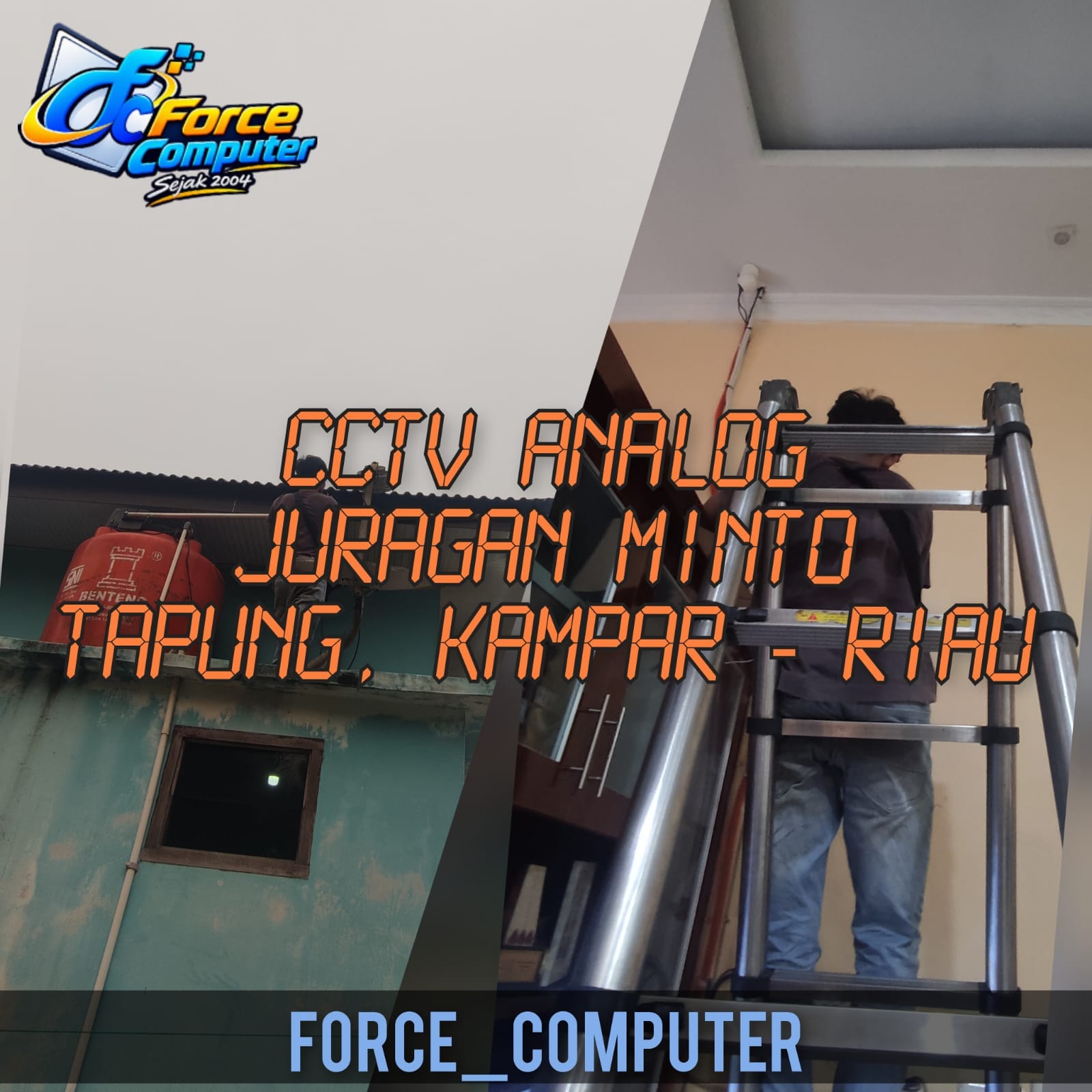 Instalasi CCTV Dahua analog juragan Minto Tapung Kampar Riau