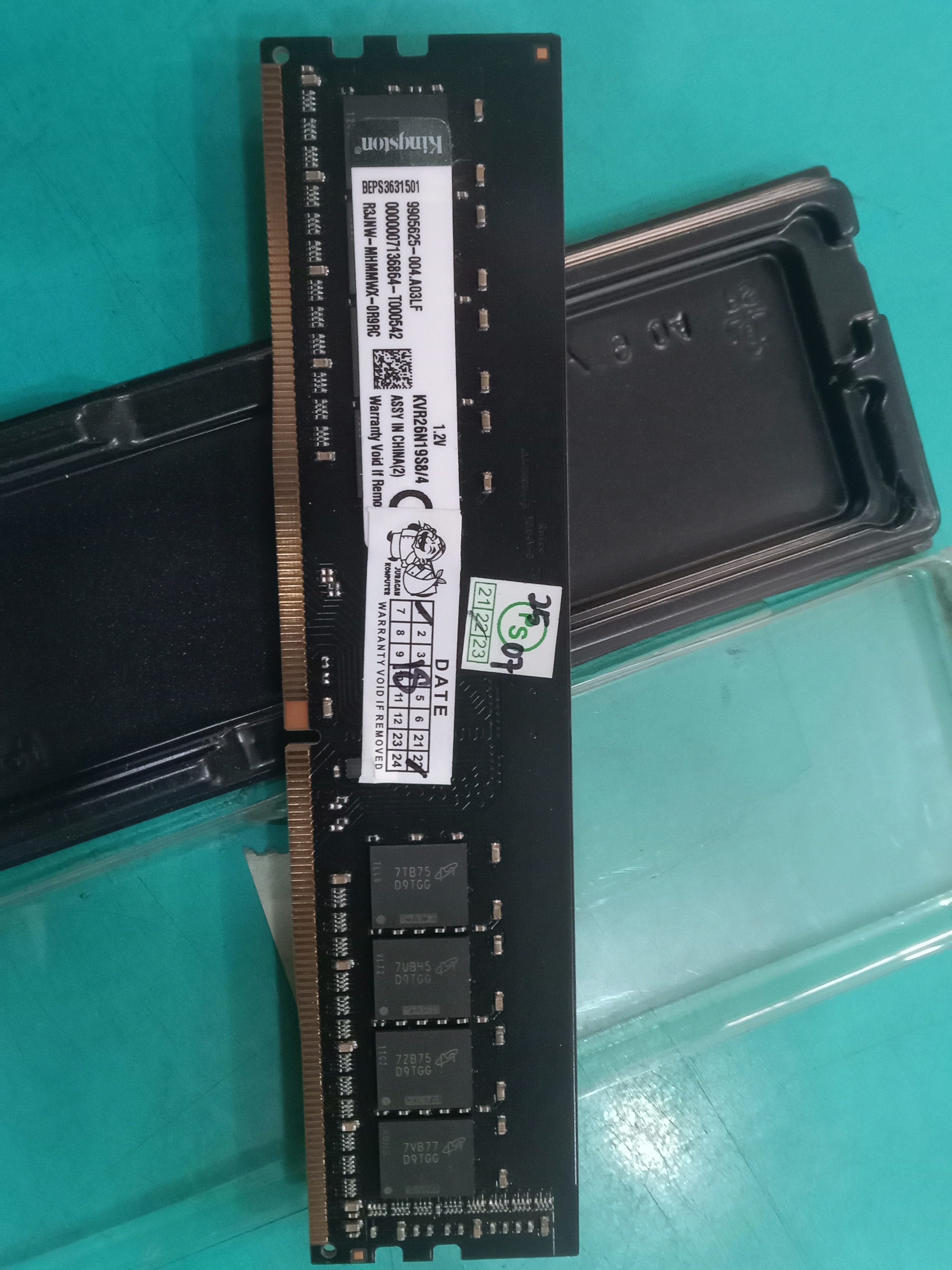 RAM PC LONGDIMM DDR4 4GB KINGSTON PC2666