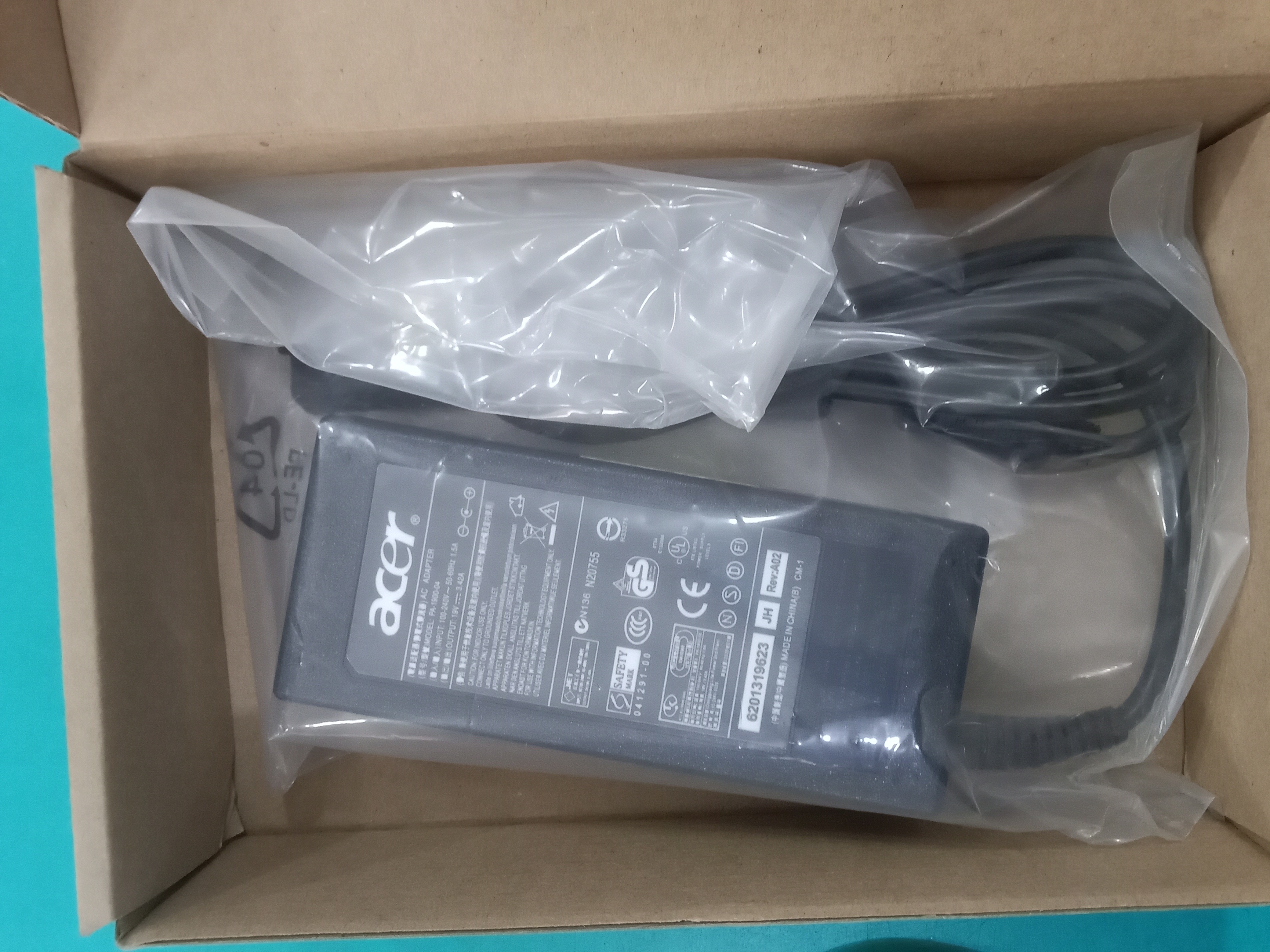 CHARGER ACER ORI 19V, 3.42A, 5,5x1.7MM