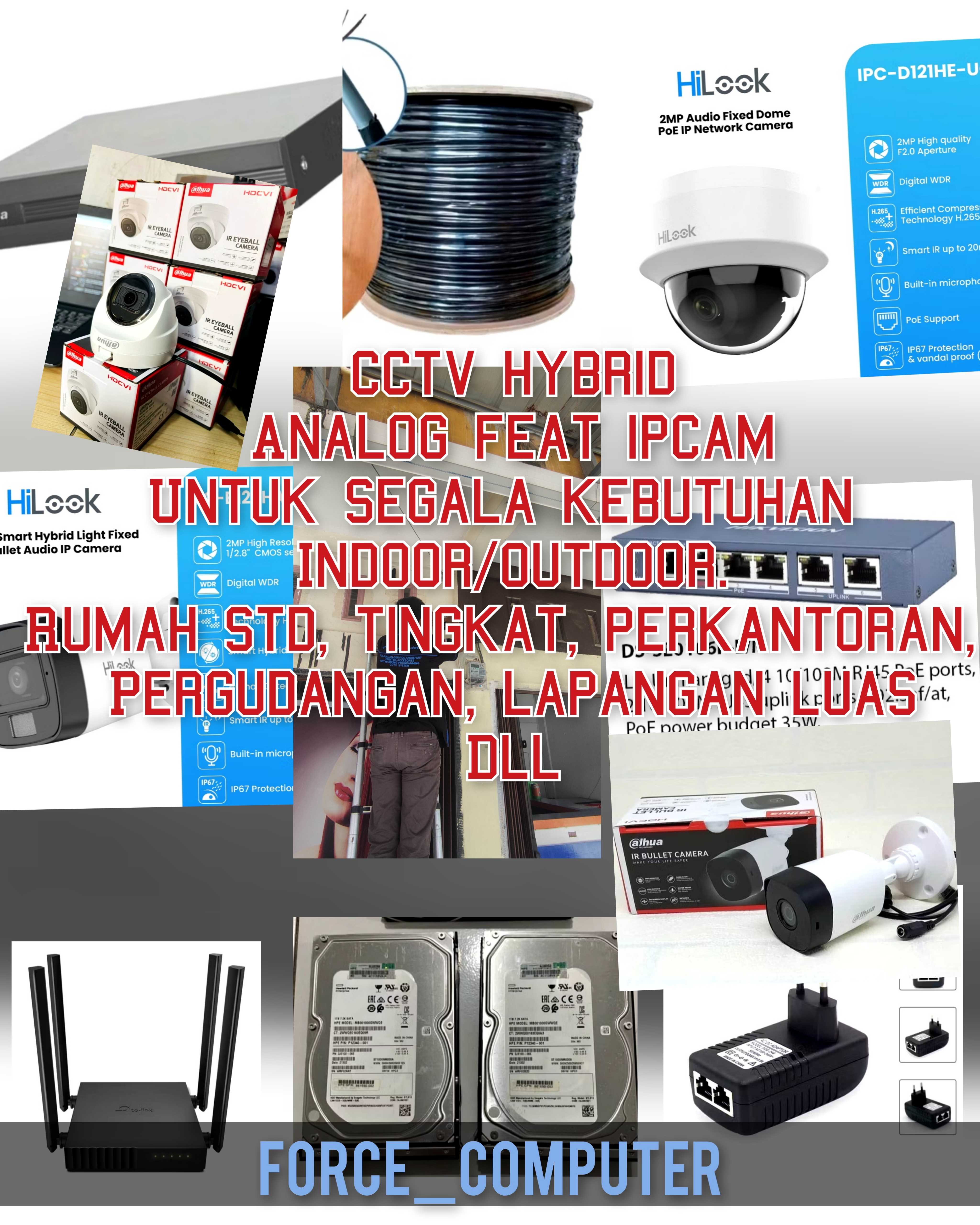 Paket 3Channel CCTV Analog Dahua